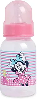 Disney Minnie Mouse Baby 5 oz/125 ml Feeding Bottle - Fast Flow Baby Bottles with Non-Collapsing Silicone Nipples, EASY TO CLEAN, BPA Free, 0+ Months (Official Disney Product)