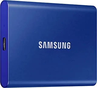 سامسونج SSD T7 500 جيجا بايت خارجي أزرق ، MU-PC500H / WW