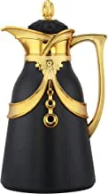 Nessan Arabic Dallah Flask Charm Black Gold 0.7Ltr