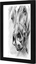 Lowha Horse Head Sktch Wall Art Wooden Frame Black Color 23X33Cm By Lowha