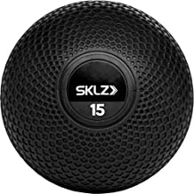 Sklz Non-Slip Weight Training Medicine Ball 15 lbs, Black