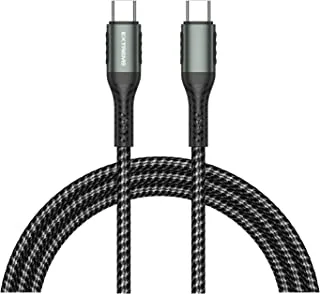 G-TiDE/EXTREME Quick Charge Cable Type C to Type C 1 Meter (Black)