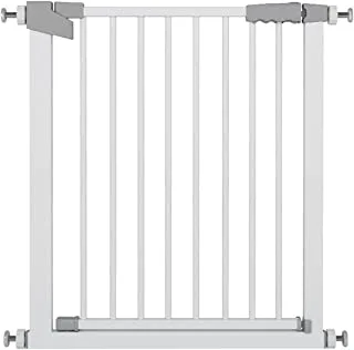 Dog Gate Pet Fence Extra Wide Easy Walk Thru Safety Gate with Auto Close for Indoor House Stairs Doorways (30-32.5inch)