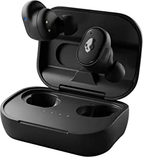 Skullcandy Grind True Wireless In-Ear Earbuds With Hands-Free Voice Control, Spotify Tap, Accept/Reject Calls, Up To 44 Hours Battery Life, Ip55 Sweat/Water Resistant - True Black, One Size