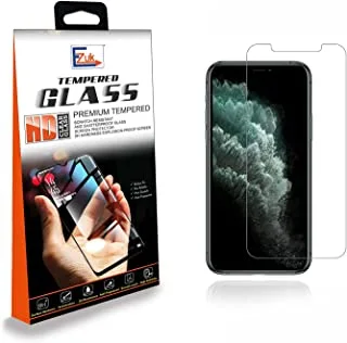 واقي شاشة من الزجاج المقوى من Ezuk لهاتف Apple iPhone 11 و iPhone XR 9H صلابة ، 2.5D Rounded Edge ، خالي من الفقاعات ، مضاد لبصمات الأصابع - شفاف