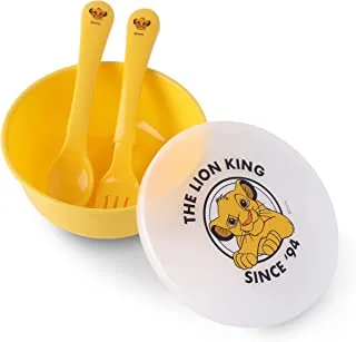 Disney The Lion King Bowls with Spoon and Fork for Babies - Ultra-durable for Babies & Toddlers, Freezer Safe, 6+ months (Official Disney Product)
