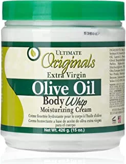 Ultimate Organics Extra Virgin Olive Oil Body Whip Moisturizing Cream, 15Oz (426G)