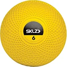 Sklz Non-Slip Weight Training Medicine Ball 6 lbs, Yellow