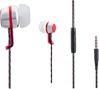 Datazone DZ-EP02 3.5mm Small Ear phone Headphones,crystal clear sound, Noise Isolating, Heavy Deep Bass for iPhone, iPod, iPad, MP3 Players, Samsung Galaxy, Nokia, Red