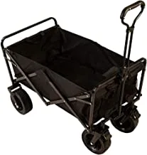ALSafi-EST Beach Cart,Folding Trolley - With Fabric Box - For Trips And Shopping -Black Larg