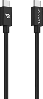 كابل USB من النوع C إلى USB من النوع C ، 3A ، 1.2 متر ، TPU ، أسود