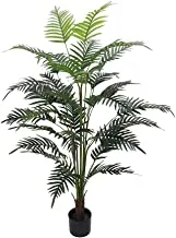 YATAI شجرة نخيل صناعية - نباتات نخيل صناعية مع وعاء بلاستيك - نباتات لديكور المنزل - نباتات مزيفة في الهواء الطلق لشجرة اصطناعية لنباتات داخلية في الشرفة - نباتات صناعية خارجية (1.6 متر)