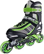 Winmax 2 in 1 Inline Skate, Medium, Green/Black