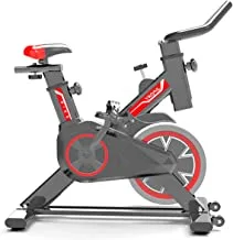 دراجة تمارين داخلية من COOLBABY ، دراجة ثابتة مقاومة مغناطيسية ، دراجة بحزام داخلي لتمارين القلب المنزلية ، أسود
