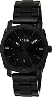 Fossil Mens Machine Stainless Steel Watch Fs4775Ie, Black, Black, Bracelet