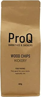 ProQ Smoking Wood Chips - Hickory - Bag (400g), Standard, Mixed