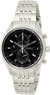 Citizen mens solar powered watch, analog display and stainless steel strap ca0450-57e