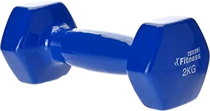 Fitness World, Unisex Training Dumbbell Set Of 2, 2Kg, Blue
