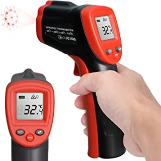 ECVV High Precision Infrared Thermometer Professional Industrial Temperature Gun Non-Contact LCD Display Digital Laser Thermometer - -50~380℃