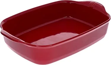 طبق خبز مستطيل من إيميل هنري ، أحمر ، 36 × 23 سم ، Eh-349652
