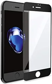 IPhone x واقي شاشة زجاجي ، أسود
