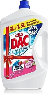 Dac Disinfectant Floor Cleaner - Rose, 4.5L