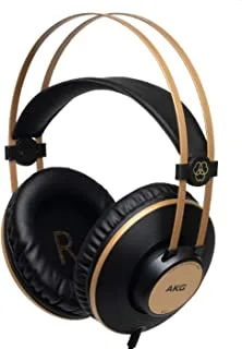 AKG Pro Audio K92 Over-Ear، Closed-Back، Studio Headphones، Matte Black and Gold