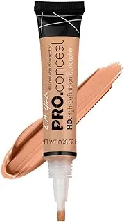 L.A.GIRL HD Pro Natural Full Coverage Concealer, Matte & Poreless Ultra Blendable Liquid Conceal - Nude, Lightweight, 8g Vegan & Cruelty-Free