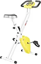 Marshal Fitness Fordable Exercise Bike with Adjustable Resistance for cardio Training and Strength Workout