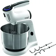 Russell Hobbs Aura Stand Mixer - 21200, Silver,Stainless Steel