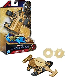 Spider-Man Marvel Thwip Shot Blaster Role Play Toy, Includes 3 Stretchy Web Projectiles, for Kids Ages 5 and Up, Multicolor, Standard, F1934