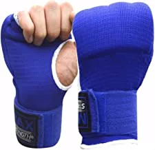 Max Strength-Boxing Hand Wraps Inner Gloves (Blue, S/M)