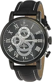 Titan classique chronograph black dial men's watch -nl9234nl01 / nl9234nl01