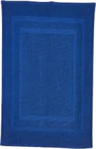 سجادة حمام برينسيس 100٪ قطن تيري رينج مغزولة - 850 جرامًا ، 50 × 80 سم سريعة الجفاف ، عالية الامتصاص ، ناعمة ، لون أزرق ملكي -1 قطعة