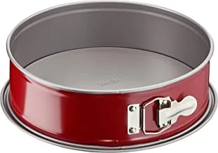 TEFAL Baking Mold | Delibake Hinged Mould 27 cm | Red | High-Quality Carbon Steel Bakeware | Easy to Clean | 2 Years Warranty | J1641414