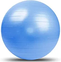 Marshal Fitness Yoga Ball Exercise Fitness Core Stability Balance Strength Anti-Burst Prenatal Birthing Yoga ball for Office Home Gym Design Balance Ball Pilates Core and Workout Ball - 75 cm (Blue)