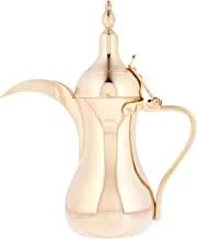 Al Saif Stainless Steel Arabic Coffee Dallah Size: 32 Oz, Color: Gold