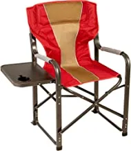 ALSafi-EST Large camping chair with side table - red/beige