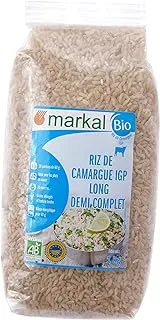 ماركال أرز عضوي نصف أبيض طويل الحبة ، 1 كجم - عبوة من 1