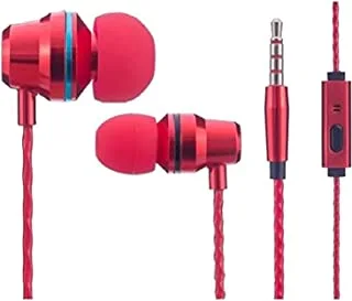 Datazone Ear Phone Headphones, Headset, Definition, In-Ear, Noise Isolating, Heavy Deep Bass For Iphone, Ipod, Ipad, Mp3 Players, Samsung Galaxy, Nokia, Htc Dz-Ep11 (Red), Wired