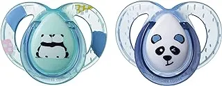 Tommee Tippee Closer To Nature Anytime Soother 2-Pack, 0-6 Months, Multicolor