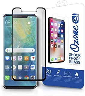 Ozone Huawei Mate 20 Pro Tempered Glass Screen Protector Shock Proof HD Glass Protector - Black