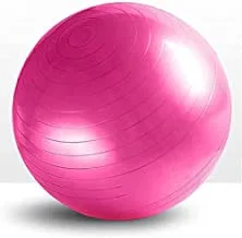 Marshal Fitness Yoga Ball Exercise Fitness Core Stability Balance Strength Anti-Burst Prenatal Birthing Yoga ball for Office Home Gym Design Balance Ball Pilates Core and Workout Ball -75 cm (Pink)