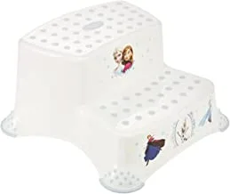 Keeeper Disney-Double Step Stool With Anti-Slip Function- Frozen White