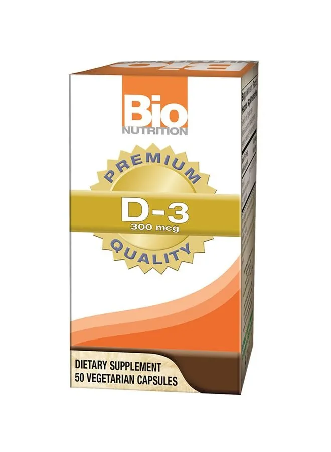 Bio Nutrition Vitamin D3 12000 Iu 50 Capsules