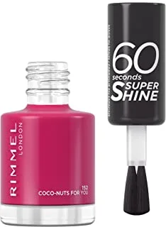 Rimmel London 60 Sec Nail Polish Lacquer – 152 – Coco-Nuts For You, 8 ml
