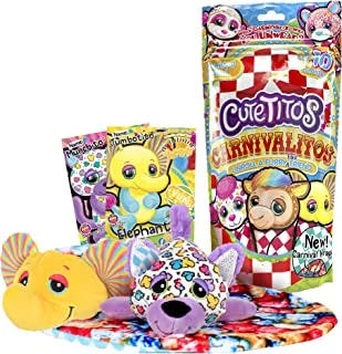 Basic Fun New Carnival Theme - Scented Cutetitos Carnivalitos - Surprise Stuffed Animals - Collectible Carnival Plush 7.5 inches