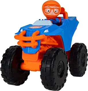 Blippi Monster Truck Mobile - Mini Vehicle with Freewheeling Features Including 2? Character Toy Figure and Cool Hydraulics - Imaginative Play for Toddlers and Young Children