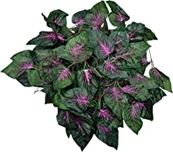 YATAI Artificial Ivy Leaf Hanging Plants Vine Garland Fake Foliage Flowers Home Kitchen Garden Office for Wedding, Table, Cabinet Decoration, Wall Décor-Green (3)
