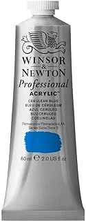 Winsor & Newton Professional Acrylic Color, Cerulean Blue, 2 Fl Oz (Pack of 1), 2320137